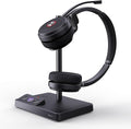 Yealink WH62 Dual Teams DECT Wireless Headset 525 ft Range, Work Headphones with 2X Noise Canceling Mic for IP Phone and Computer, Office Head Set with Call Control, Ringer,14 Hrs Talk Time