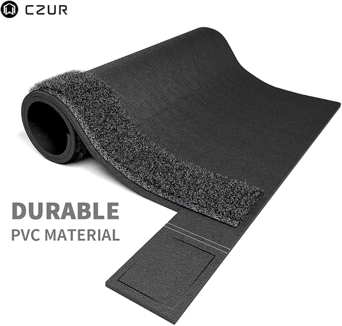 CZUR Assistive Cover 13.14-inch with Adjustable Hook&Loop Splash Resistant,PVC Material Cover for CZUR Book Scanner, Office&Home-Black