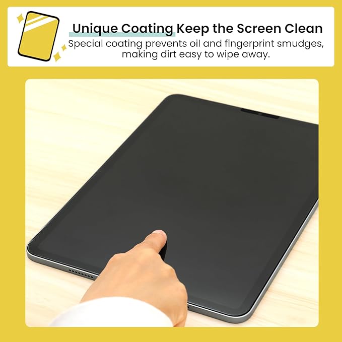 BELLEMOND Tempered Glass Screen Protector designed for iPad Pro 13" (M5, 2025/M4, 2024) - Anti Blue Light filter「EZ Guide」Alignment Kit for Flawless Installation, 10H Hardness - Designed in Japan