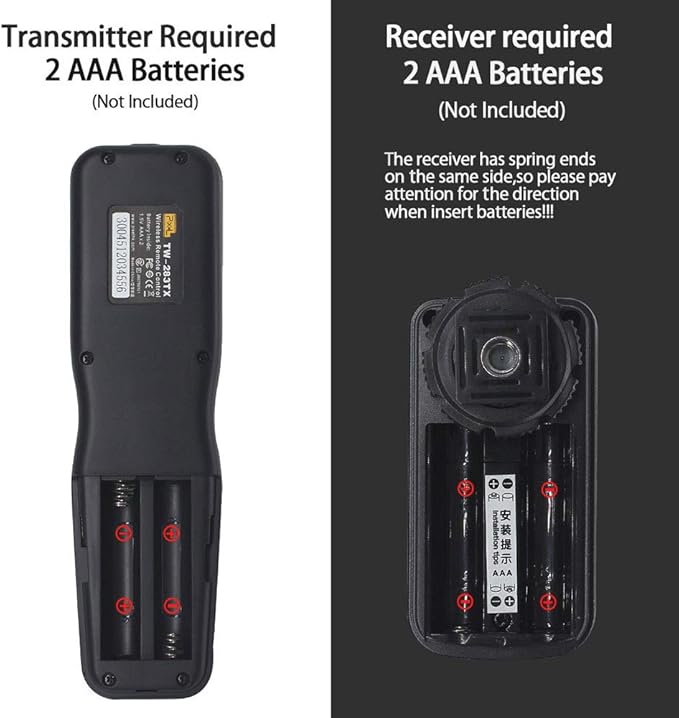 Remote Control Compatible for Sony, Pixel Wireless Shutter Release Cable TW-283 S1/S2 Timer Remote Control Compatible for Sony Alpha A100 A350 A450 A550 A560 A9 A99 A77 A7RII A7