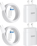 iPhone 16 15 Charger Fast Charging,30W USB C iPhone 16 15 Pro Max Charger Block &10FT Long Type C Cable Cord for iPhone 16/16 Pro Max/15/15 Pro Max/15 Plus/iPad Pro 12.9/11,Android Phone for S25Ultra