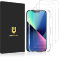 UNBREAKcable Shatterproof Tempered Glass Screen Protector for iPhone 13 Mini [3-Pack] [99.99% HD Clear] [Easy Installation Frame] [9H Hardness] [Bubble Free] for Apple 13 Mini 5.4''