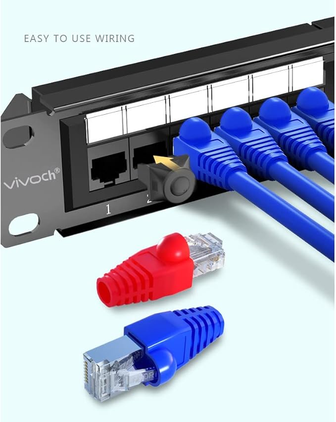 50 Pcs Cat5 Cat5E Cat6 Strain Relief Boot, RJ45 Plug Connector Cover Modular Network Plug Connector Cap Cable Connector Boots, Purple