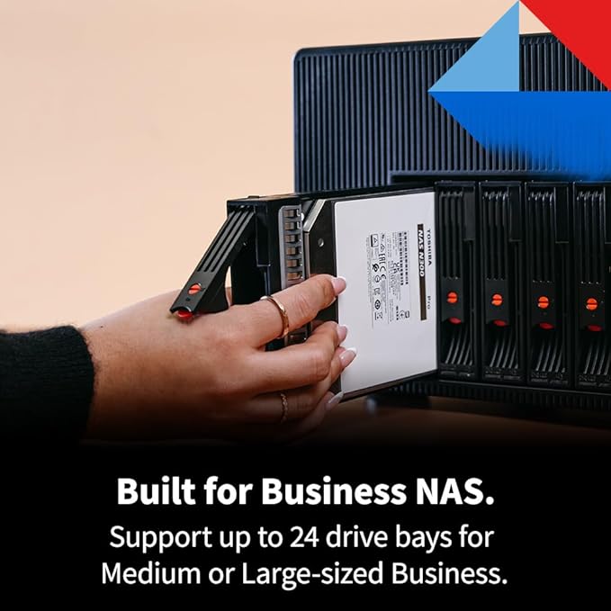 Toshiba N300 PRO 16TB Large-Sized Business NAS (up to 24 bays) 3.5-Inch Internal Hard Drive - Up to 300 TB/year Workload Rate CMR SATA 6 GB/s 7200 RPM 512 MB Cache - HDWG51GXZSTB