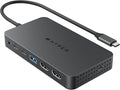 HyperDrive Next Dual 4K HDMI 7 Port USB C Docking Station for M Series MacBook, PC, Chromebook, 2x File Transfers w/ 10Gbps USB Ports, Dual 4K Docking Station Charges w/ 100W PD Power Passthrough Port