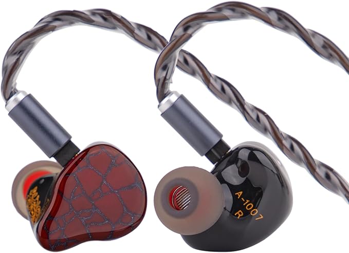 Linsoul Punch Audio Martilo in Ear Monitor, 1 Planar + 2BA + 2DD Hybrid Driver Basshead IEM Earphones, HiFi Wired Earbuds, with Precision Detail for EDM Hip-Hop Monitoring