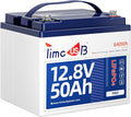 12.8V 50Ah Pro LiFePO4 Battery, 15000+ Cycles Batteries with Grade A Battery Cells, Built-in 50A BMS, Perfect Deep Cycle Lithium Power for Solar System, Home Back Up, RV, Kayak etc