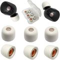 Memory Foam Earbuds Tips for Sony WF-1000XM5 Filter Screen Foam Ear Tips for WF-1000XM5 WF-1000XM4 Case, 3 Pairs Small Ear Tips Gray