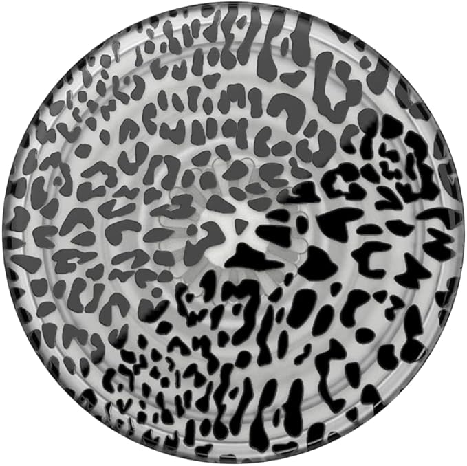 PopSockets Plant-Based Phone Grip with Expanding Kickstand, Adhesive Grip, Eco-Friendly - Black Leopard