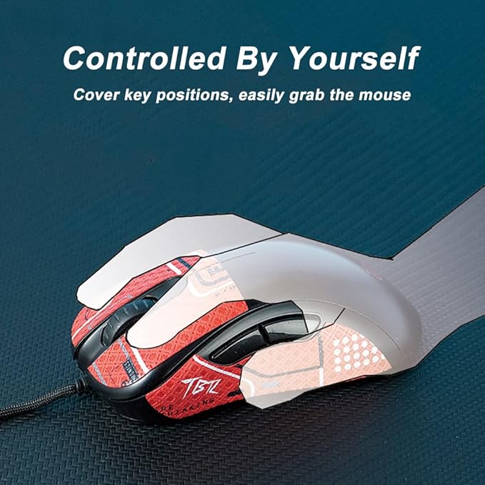 Grip Tape for Lamzu Atlantis Maya - Anti-Slip,Enhanced Control, Sweat Resistance,Improves FPS Gaming Grip & Mouse Protection [Pre-Cut] CS Pink 0.3mm