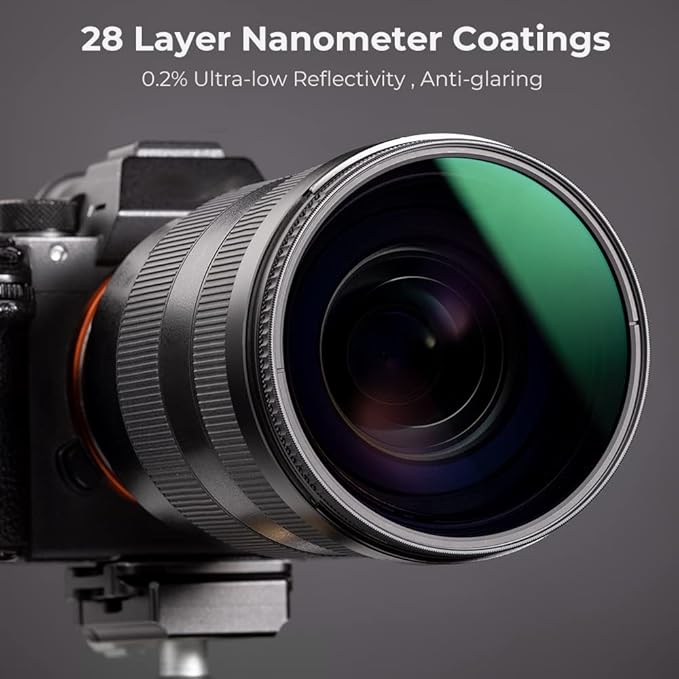 K&F CONCEPT 72mm Circular Polarizers Filter Polarizing Filter 28 Multi-Layer Coated Super Slim High Definition CPL Lens Filter (Nano-X Series)