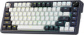 Redragon K673 PRO 75% Wireless Gasket RGB Gaming Keyboard, 3-Modes 81 Keys Compact Mechanical Keyboard Hot-Swap Socket, Dedicated Knob Control and Sound Absorbing Pads, Linear Red Switch