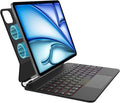 Keyboard Case for iPad Air 11-inch (M3 2025 / M2 2024) & iPad Pro 11 inch(1st/2nd/3rd/4th Gen) – Magic-Style Magnetic Backlit Keyboard Case -Multi-Touch Trackpad for iPad 10.9 5th/4th Gen (Black)