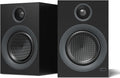 Bluetooth Bookshelf Speakers, 75W Powered Active Speaker with 4 Inch Woofer, HiFi Speaker with aptX Bluetooth USB for Home, Studio, Gaming, Set of 2, Black