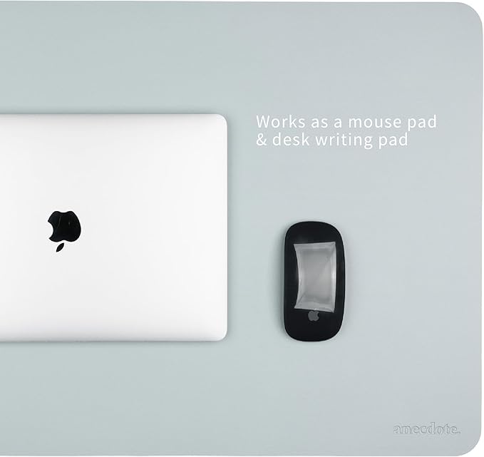 ANECDOTE Vegan Leather Desk Pad - 31.5"x17" Desk Mat for Your Office. This Quality Large Mouse Pad has Chic Elegance, Professional Look & Satisfying Touch - The Perfect Leather Mouse Pad for You!