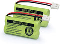 GEILIENERGY BT162342/BT262342 Battery Compatible for BT183342/BT283342 BT166342/BT266342 VTech CS6114 CS6419 CS6719 at&T EL52300 CL80111 Cordless Phone (Pack of 2)