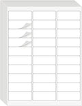 1" x 2-5/8" Address Labels 3000 Labels Sticker Paper for Laser/Ink Jet Printer mailing Labels 8.5"×11" White 30 per Sheet