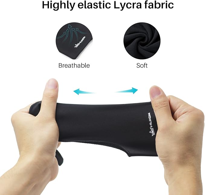 HUION Artist Drawing Glove for Drawing Tablet, Paper Sketching, Art Glove with Two Finger for Right Hand and Left Hand, Reduces Friction, Elastic Lycra, Large Size