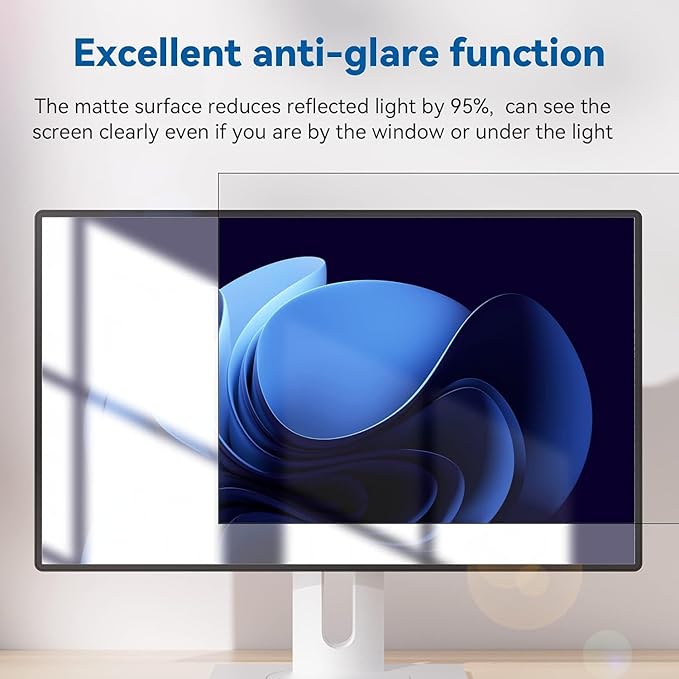 IPROKKO [2-Pack] 28 Inch Computer Privacy Screen Filter for 16:9 Widescreen Monitor, Removable 28in Anti Blue Light Glare Privacy Shield, Anti Spy Security Protector for Hp Dell Asus Acer Samsung
