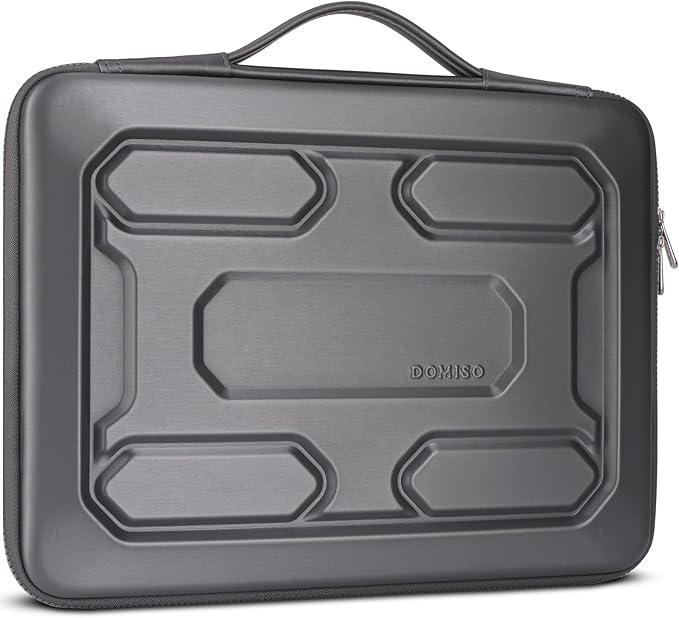 DOMISO 17 inch Laptop Sleeve with Handle Shockproof Waterproof EVA Protective Case for 17.3" ZBook Fury 17.3 G8/MSI GS73VR Stealth Pro/HP Envy 17/LG Gram 17"/ROG Strix GL702VS, Dark Grey