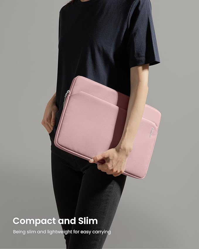 tomtoc Slim Laptop Sleeve for 14-inch MacBook Pro M4/M3/M2/M1 Pro/Max 2024-2021, Water-Resistant Protective Case for 13.8 Inch Surface Laptop AI PC, Accessory Bag
