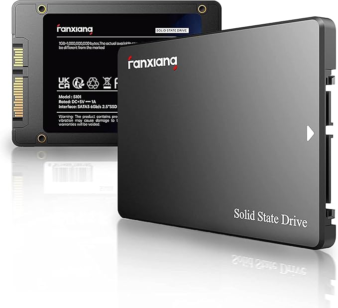 S101 128GB SSD SATA III 6Gb/s 2.5" Internal Solid State Drive, Read Speed up to 550MB/sec, Compatible with Laptop and PC Desktops(Black)