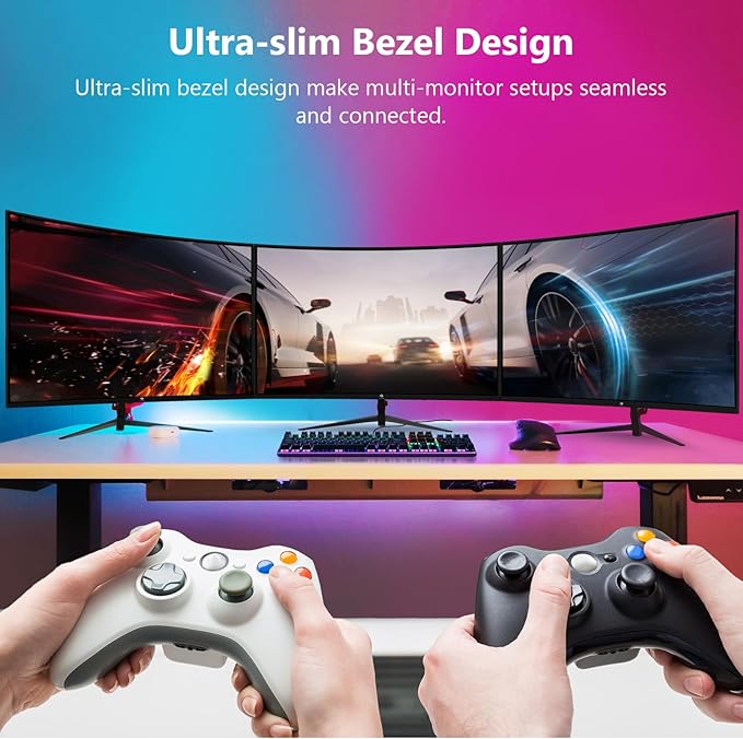 Z-Edge UG24 24-inch Curved Gaming Monitor 180Hz Refresh Rate, 1ms MPRT, FHD 1080 Gaming Monitor, R1650 Curved
