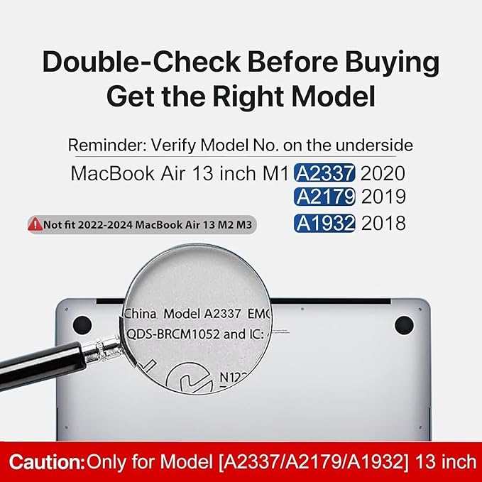 CISSOOK Compatible with MacBook Air 13 inch Case 2022 2021 2020-2018 Release M1 A2337 A2179 A1932 with Touch ID, Plastic Hard Shell Case & Keyboard Cover & Screen Protector, Elegant Floral