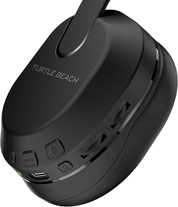 Turtle Beach Stealth 500 Wireless Amplified Gaming Headset for PS5, PS4, PC, & Mobile – 40-Hr Battery, Bluetooth, Memory Foam Cushions, Flip-to-Mute Mic, EQ Presets, Companion App – Black