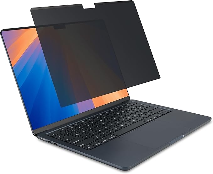 Kensington MP15 Magnetic MacBook Air Privacy Screen for 15 inch MacBook Air (2023-2024, M2, M3), Removable Laptop Privacy Filter, Anti Glare Blue Light MacBook Mac Screen Protector