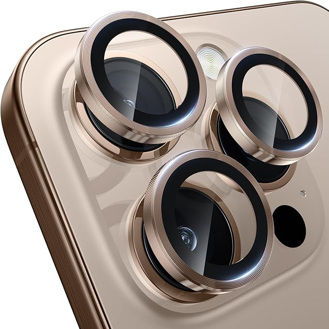 WSKEN for iPhone 16 Pro/iPhone 16 Pro Max Camera Lens Protector - [Original Shooting Model] Shatterproof Ultra HD Tempered Metal Glass Camera Screen Protector Cover Film Accessories