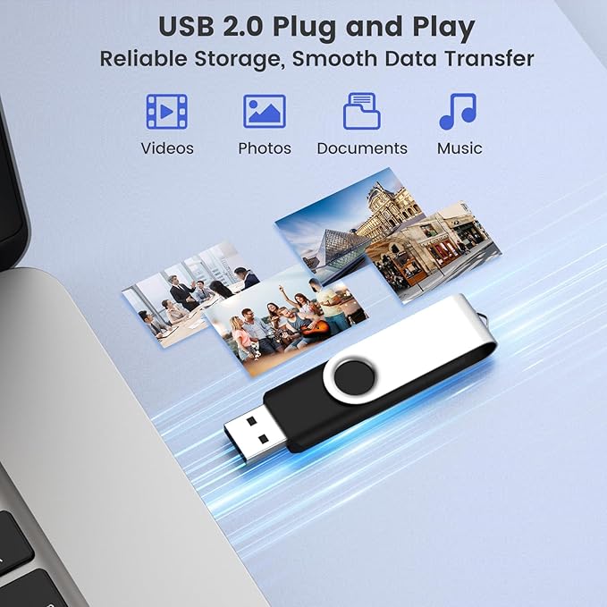 Customizable 1GB Flash Drive 10 Pack, ABLAZE Dual USB 2.0+ Type C Thumb Drives with Logo Personalized USB Memory Sticks (Mixed Colors)