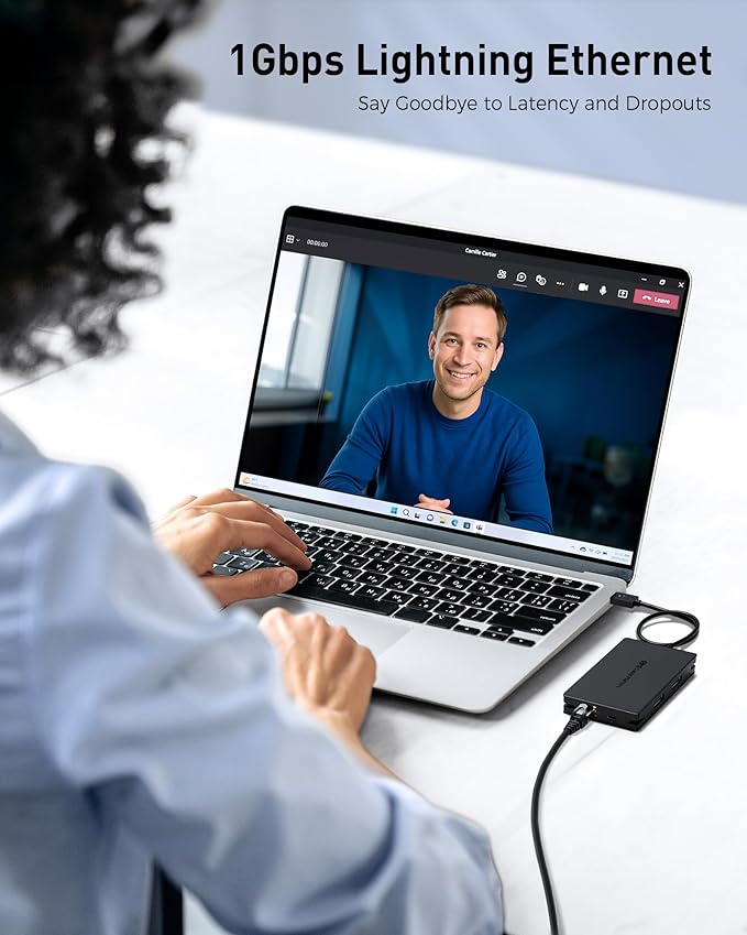 Cable Matters 8-in-1 USB C Hub Multiport Adapter with Dual 4K@60Hz HDMI, 140W PD Charging, Gigabit Ethernet, 10Gbps Data Transfer: 2x USB-C & 1x USB-A 3.2 Ports (Support ONE External Display on MacOS)