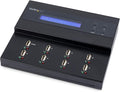 StarTech.com Standalone 1 to 7 USB Flash Drive Duplicator/Cloner / Eraser, Multiple USB Thumb Drive Copier / Sanitizer, System File / Sector-by-Sector Copy, 1.5 GB/min, 3-Pass Erase, LCD, TAA