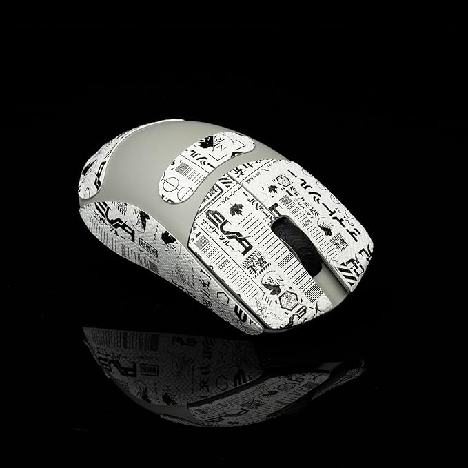 Grip Tape for Lamzu Atlantis Maya - Anti-Slip,Enhanced Control, Sweat Resistance,Improves FPS Gaming Grip & Mouse Protection [Pre-Cut] CS White 0.3mm