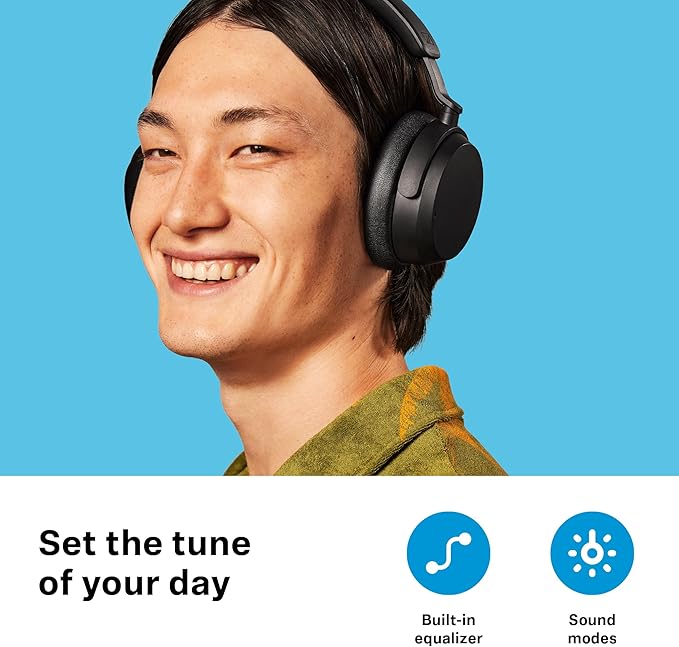 Sennheiser ACCENTUM Wireless Bluetooth Headphones - 50-Hour Battery Life, Audio, Hybrid Noise Cancelling (ANC), All-Day Comfort, Black