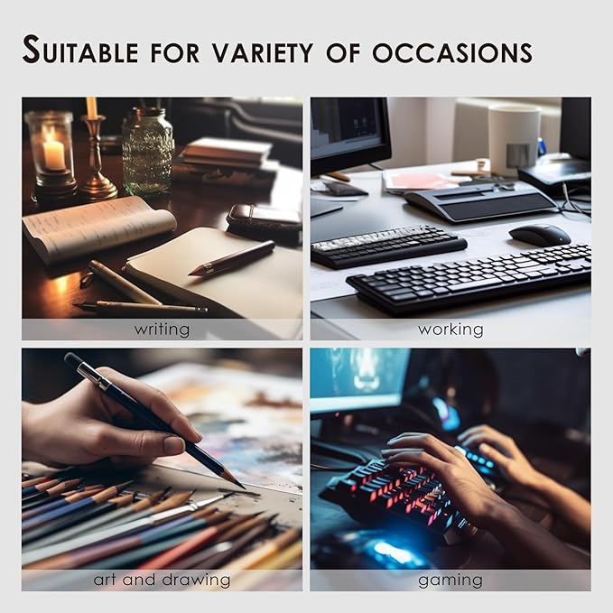 Large Cork Desk Mat - 47.2"x 17" Desk Pad for Office and Home - Ideal for Large Mouse Pad and Desk Mats on Top of Desks(Black)