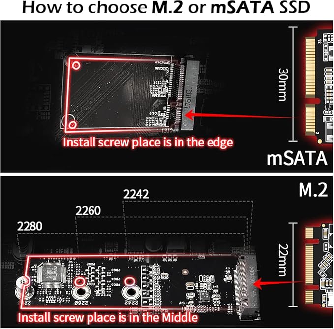 SSD mSATA 256GB Dogfish Internal Solid State Drive High Performance Hard Drive for Desktop Laptop SATA III 6Gb/s (256GB MSATA)