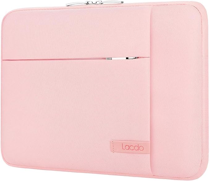 Lacdo 15-15.6 Inch Laptop Sleeve Case for Acer HP Lenovo Dell ASUS Laptop, Acer Aspire 15, HP Pavilion/Envy 15, Dell Inspiron/Latitude 15, Lenovo IdeaPad 15, ASUS ZenBook 15 Computer Bag, Pink