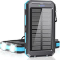 Power Bank 38800mAh Solar Portable Phone Charger with USB-C Fast Charging Battery Pack, with Compass LED Flashlight IP65 Waterproof, Compatible with iPhone, Samsung, iPad, Perfect for Outdoor, Camping