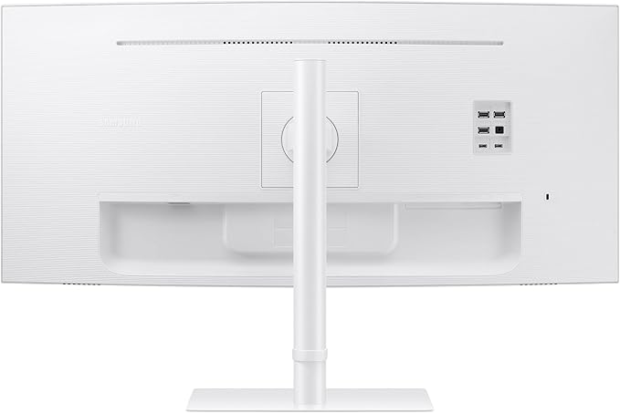 Samsung 34” ViewFinity (S65TC) Series Ultra-WQHD 1000R Curved Computer Monitor, HDR10, 100Hz, AMD FreeSync, Thunderbolt 4, Height Adjustable Stand, Built-in Speakers, Eye Care, LS34C650TANXGO, 2024