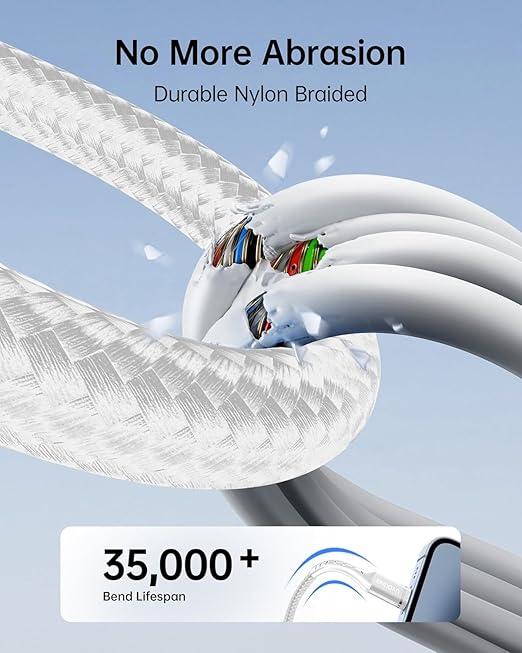 Short Multi Charging Cable 1FT 2Pack 3 in 1 Charger Cord Braided Universal Phone Cords with Lightning/Type C/Micro USB Connectors, Multiple USB Cable for iPhone/Samsung/Google Phones and More
