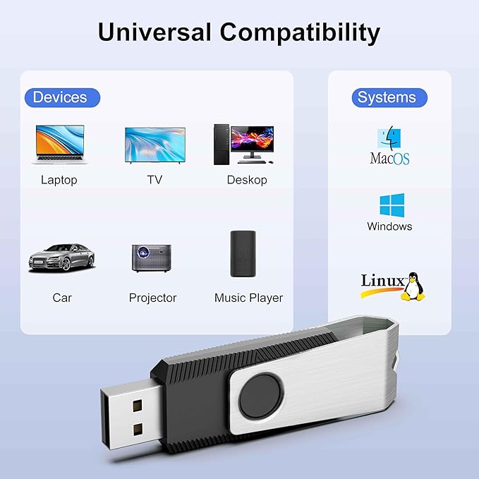 TOPESEL 20PCS 8GB Bulk USB 2.0 Flash Drive Swivel Memory Stick Thumb Drives Pen Drive (8G, 20 Pack, Black)