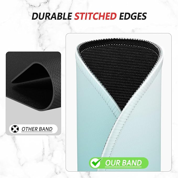ITNRSIIET Mouse Pad Non-Slip Rubber Base Smooth Surface Stitched Edges Waterproof Durable Compatible with All Mice for Office & Gaming, Desk Accessory, Diameter 8.7 inch, Sky Gradient