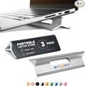 Steepy Portable Laptop Stand for Desk – Adjustable Height, & Portable Laptop Holder – Ergonomic Computer Stand for Cooling & Comfort – Slip-Proof, Sturdy Design – Universal Fit for 13-17 Inch Devices