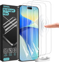 3 Pack Flexible Film Screen Protector for iPhone 16 Plus, Non-breakable Soft TPU Hydrogel Film for iPhone 16 Plus Screen Protector Film (NOT Glass)