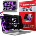 Magnetic Privacy Screen for MacBook Air 15 Inch (2023-2025, M2, M3, M4) Removable Laptop Privacy Filter Shield and Protector