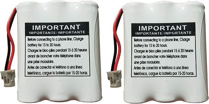 JGD BT-905 BT-800 BBTY0663001 Battery Compatible with Uniden BT905 BT800 BT-1006 BP-905 BBTY-0444001 BBTY-0449001 Panasonic P-P501 P-P508 AT&T 200 24032 Cordless Telephones (2-Pack)