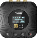 1Mii B06HD+ Hi-Res Bluetooth 5.1 Music Receiver for Home Stereo w/LDAC, Hi-Fi Bluetooth Adapter w/Audiophile DAC aptX HD Volume Control OLED Display, Wireless Audio Adapter for AV Receiver/Amplifier