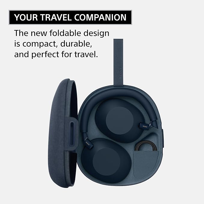 Sony WH-1000XM6 The Best Wireless Noise Canceling Headphones, HD NC Processor QN3, 12 Microphones, Adaptive NC Optimizer, Mastered by Engineers, Studio-Quality, 30-Hour Battery, Black